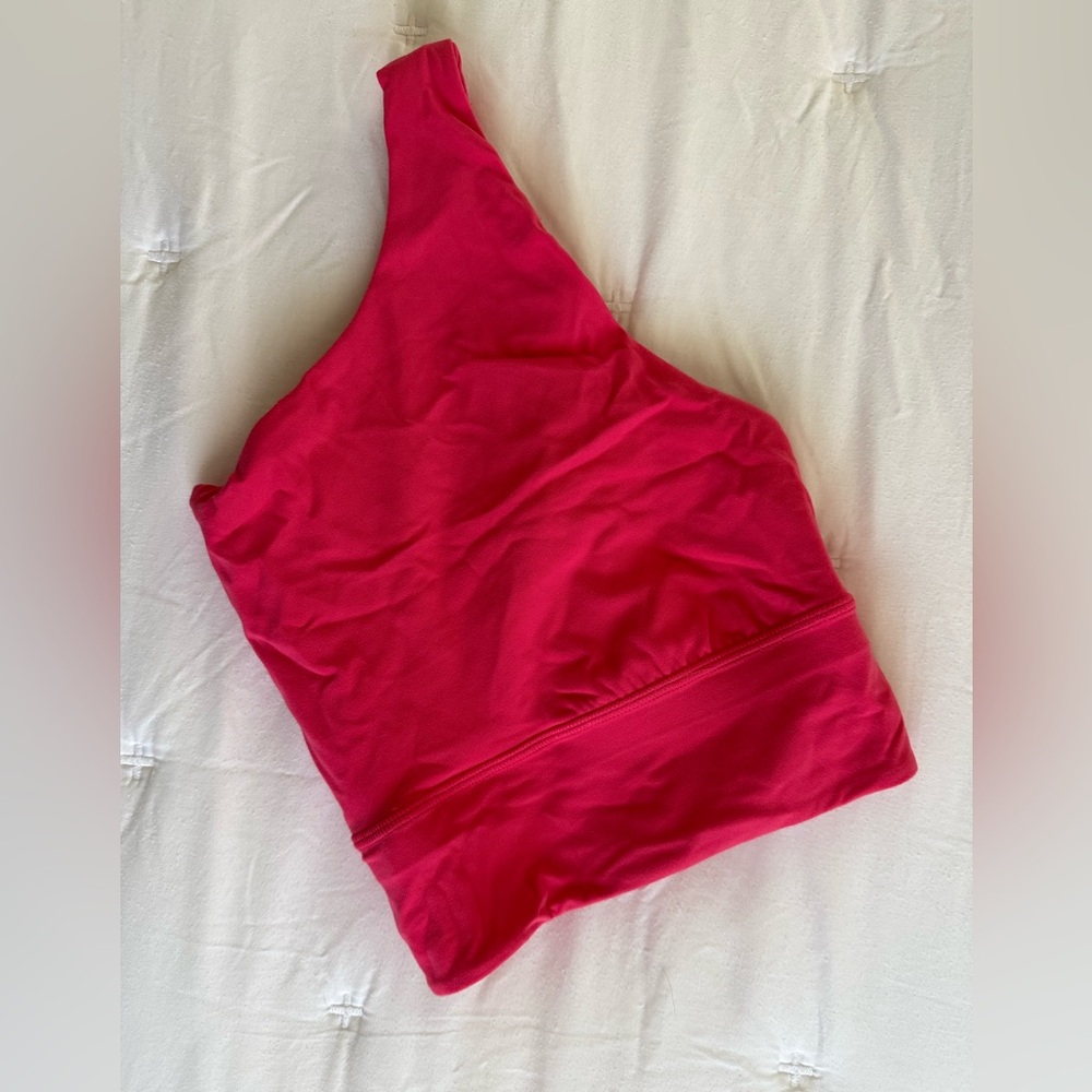 Lululemon Asymmetrical Align Bra in Lip Gloss Size 12